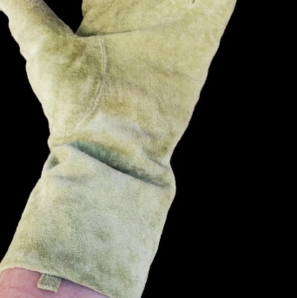 Cejon Celery Green suede feel gloves XL - Picture 2 of 8
